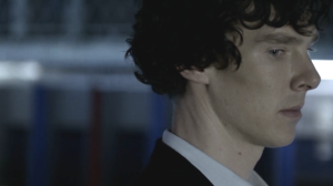 Benedict Cumberbatch as Sherlock Holmes on Sherlock The Great Game 3